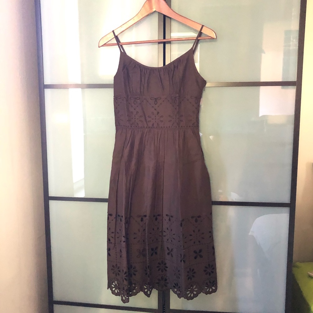 Midi LOFT Eyelet Sundress Petite 2